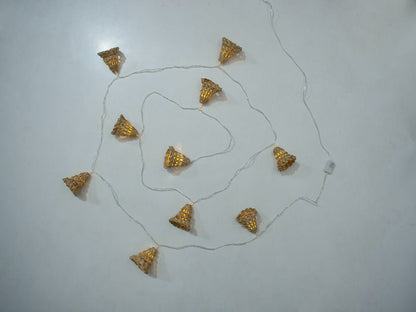 Banana Bark Bell Fairy Lights | Handcrafted Eco Décor | 3 Meter – Home Decor on Brown Living™. SKU: FL-1017. Img 3.