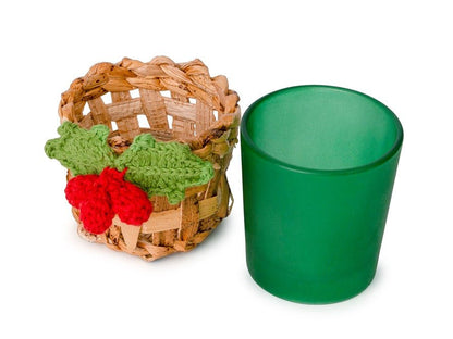 Banana Bark & Crochet Joy Tea Light Holder | Set of 3 – Home Decor on Brown Living™. SKU: TL-1050. Img 10.