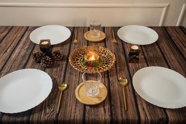 Banana Holly Berry Candle Wreath | Handcrafted Christmas Decor – Home Decor on Brown Living™. SKU: TTW-1066. Img 3.