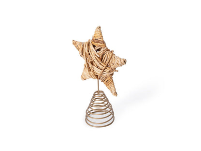 Banana Rope Christmas Eve Tree Top Star – Handcrafted Eco - Friendly Tre – Home Decor on Brown Living™. SKU: TS-1057. Img 2.
