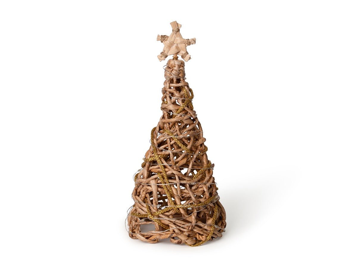 Banana Rope Star Top Christmas Tree – Handcrafted Eco - Friendly Festive – Home Decor on Brown Living™. SKU: TT-1005_Large. Img 8.