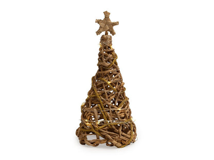 Banana Rope Star Top Christmas Tree – Handcrafted Eco - Friendly Festive – Home Decor on Brown Living™. SKU: TT-1005_Large. Img 4.