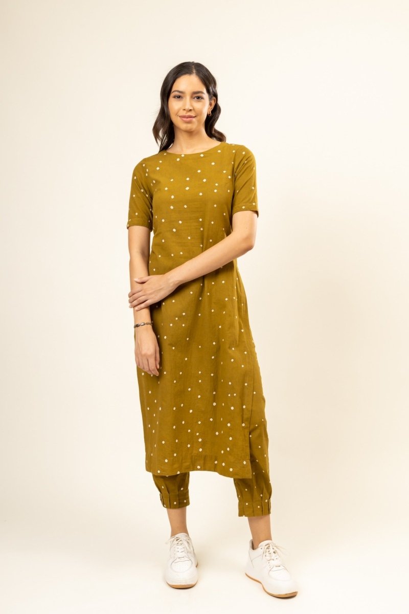 Bandhini Upcycled Cotton Tunic | Verified Sustainable by Brown Living™