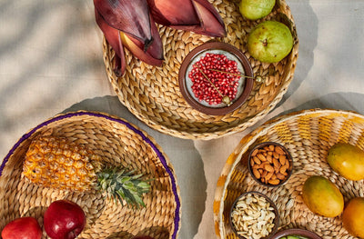 Bani - Banana Fiber Multi Utility Tray – Trays & Platters on Brown Living™. SKU: S-021. Img 3.