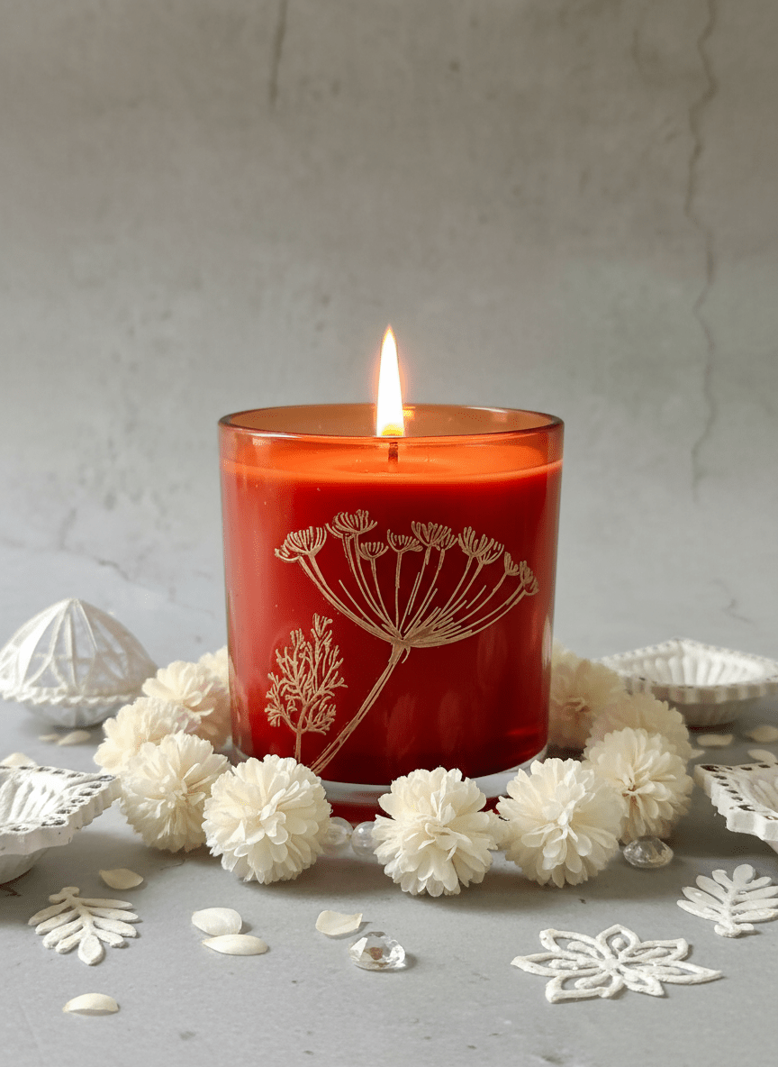 Barkat Soy Wax Candle – Handcrafted, Long - Lasting Home Decor – Candles & Fragrances on Brown Living™. SKU: BCRH01. Img 1.