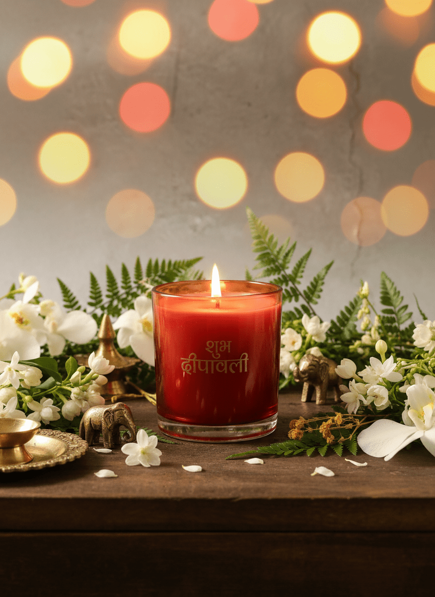 Barkat Soy Wax Candle – Handcrafted, Long - Lasting Home Decor – Candles & Fragrances on Brown Living™. SKU: BCRH01. Img 2.