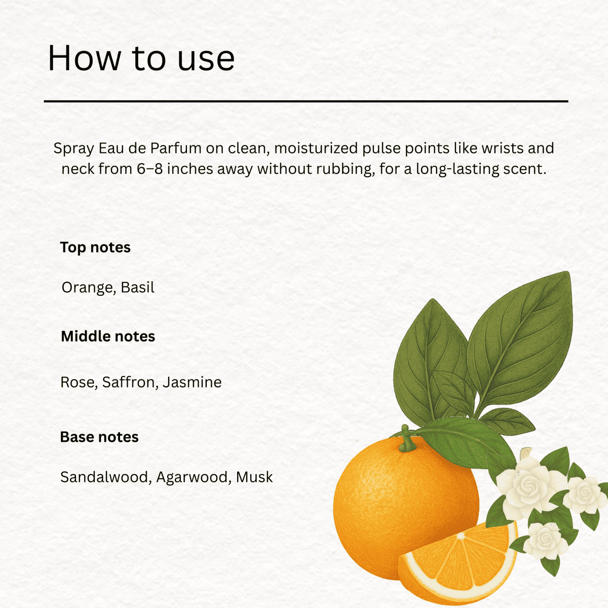 Basil & Orange 50ml Unisex Eau de Parfum – Perfume by HERITAGE BOX available on Brown Living™. . SKU: HBGB010. Img 3.