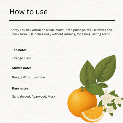 Basil & Orange 50ml Unisex Eau de Parfum – Perfume by HERITAGE BOX available on Brown Living™. . SKU: HBGB010. Img 3.