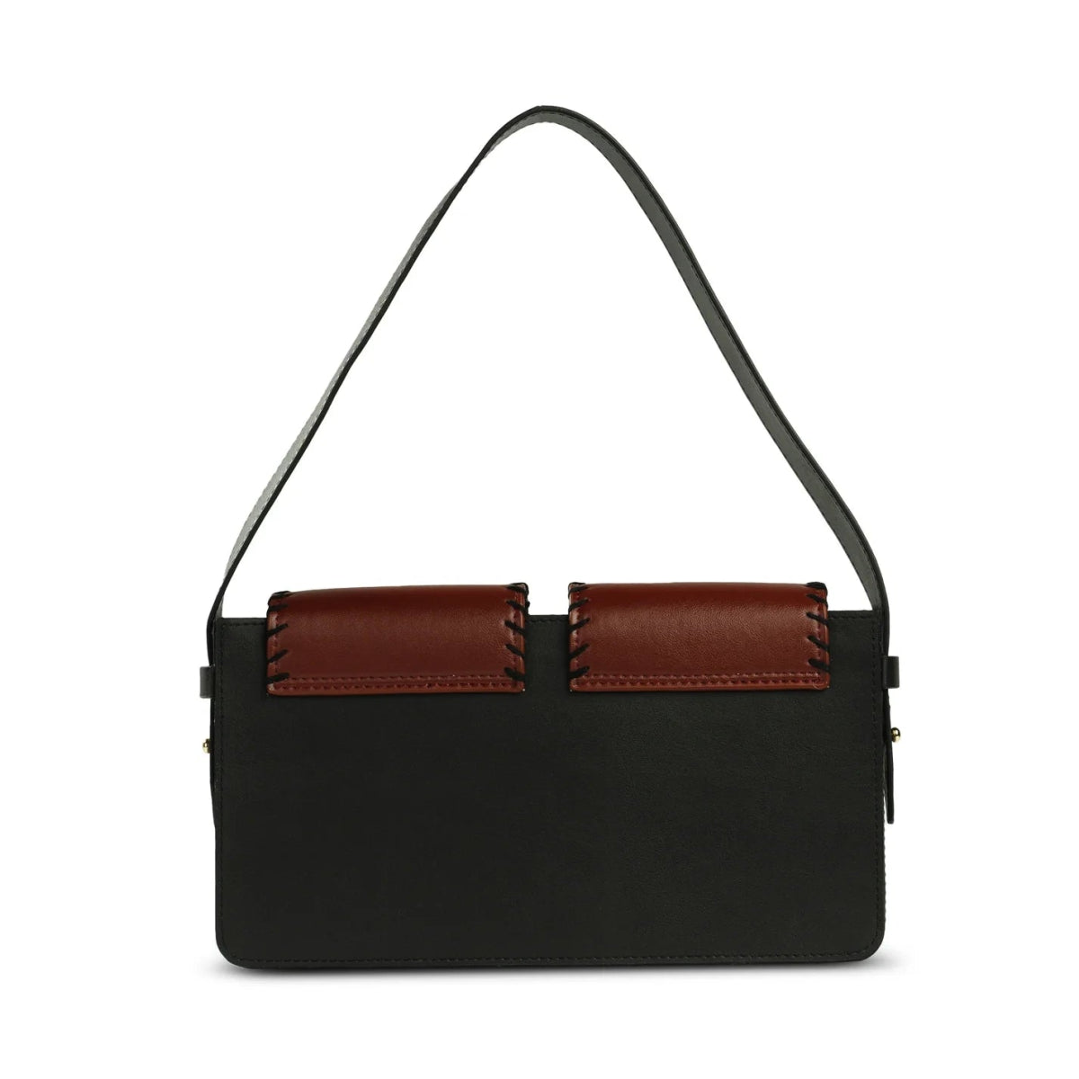 Basta - Double Flap Vegan Cactus Leather Shoulder Bag | Verified Sustainable by Brown Living™