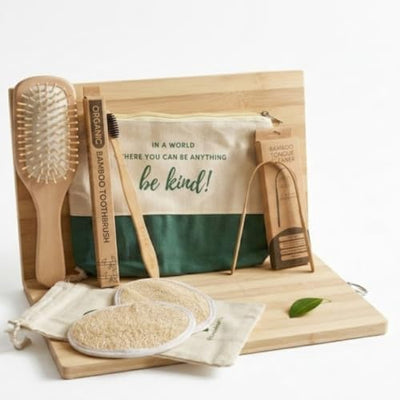 Bath Ritual Kit | Natural Self-Care & Everyday Bath Essentials – Gift Hampers on Brown Living™. SKU: KOE031-TK-5. Img 10.