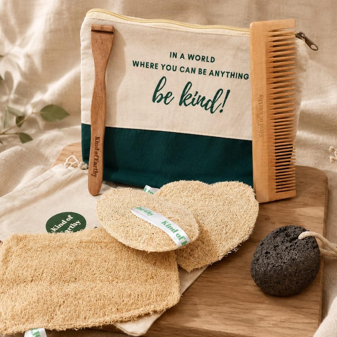 Bath Ritual Kit | Natural Self-Care & Everyday Bath Essentials – Gift Hampers on Brown Living™. SKU: KOE031-TK-5. Img 8.