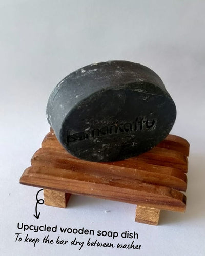 Bath soaps for oily skin - Handmade : Pack of 2 – Body Soap on Brown Living™. SKU: acs2withdish. Img 2.