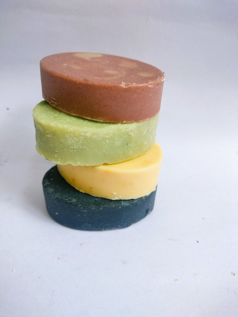 Bath Soap Combo - Activated Charcoal, Lemon, Tulasi & Citrus Vanilla | Verified Sustainable Body Soap on Brown Living™