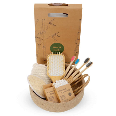 Bathroom Bliss Set | Eco Friendly Bathroom Essentials Gift Set – Gift Hampers on Brown Living™. SKU: KOE017-GP8. Img 7.