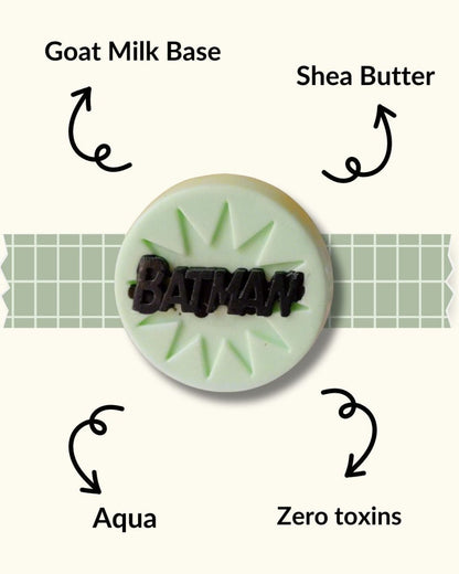 Batman - Goat Milk Shea Butter Soap Bar – Body Soap by Sobek Naturals available on Brown Living™. . SKU: SOB - SOAP - 41. Img 2.