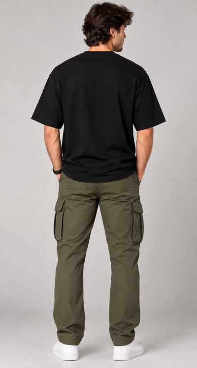 Be Kind To All Kinds Unisex Cotton T-Shirt | Men's Vegan Graphic Tee – Mens T-Shirt on Brown Living™. SKU: beKindAllBlackMSWS. Img 3.
