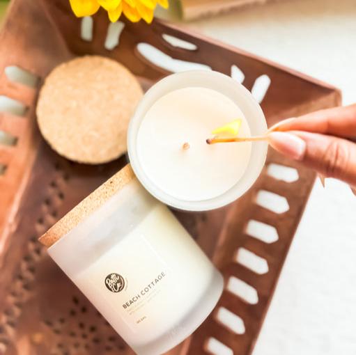 Beach Cottage Soy Candle - Pack of 1 | Verified Sustainable Candles & Fragrances on Brown Living™