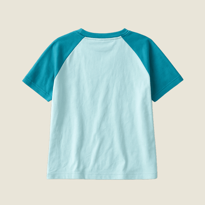 Beach Swirl Unisex Tee - 100% Certified Organic Cotton & Azo-Free Dyes – Kids T-Shirts on Brown Living™. SKU: KTO3A-2-4Y. Img 3.