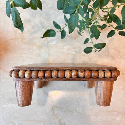 Beaded Server Elegant Dessert Serving Tray – Trays & Platters on Brown Living™. SKU: TLD-BL-BB. Img 2.