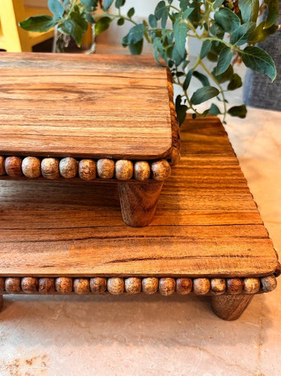 Beaded Server Elegant Dessert Serving Tray – Trays & Platters on Brown Living™. SKU: TLD-BL-BB. Img 1.