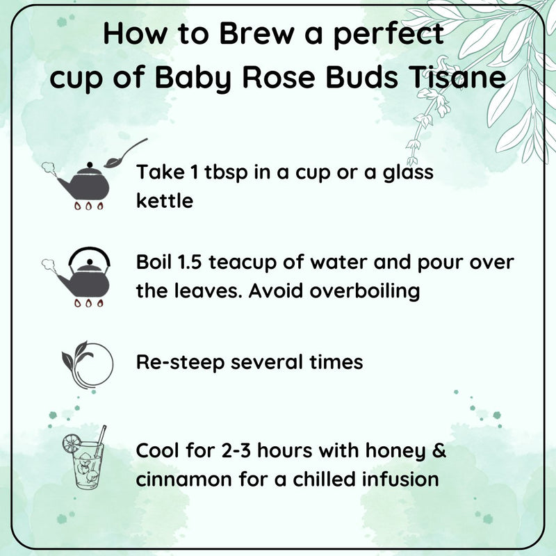 BEAUTEA- China Baby Rose Buds Decaf Tisane- 50 g | Verified Sustainable Tea on Brown Living™