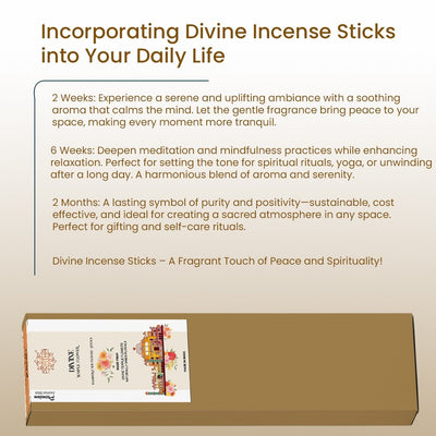 Bee Happy Incense stick Panchgavya Temple flower – Divine ( 50 Sticks) – Pooja Needs on Brown Living™. SKU: phpnl_stick_02. Img 5.