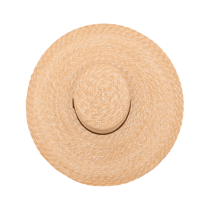 Bella Boater Hat | Natural Wheat Straw | Handcrafted Summer Hat – Womens Hat on Brown Living™. SKU: MBNL002003. Img 5.