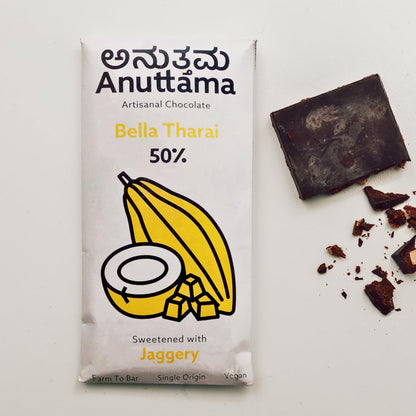 Bella Tharai Chocolate – Sweetened with Jaggery & Coconut – Chocolates on Brown Living™. SKU: 8931500257378. Img 4.