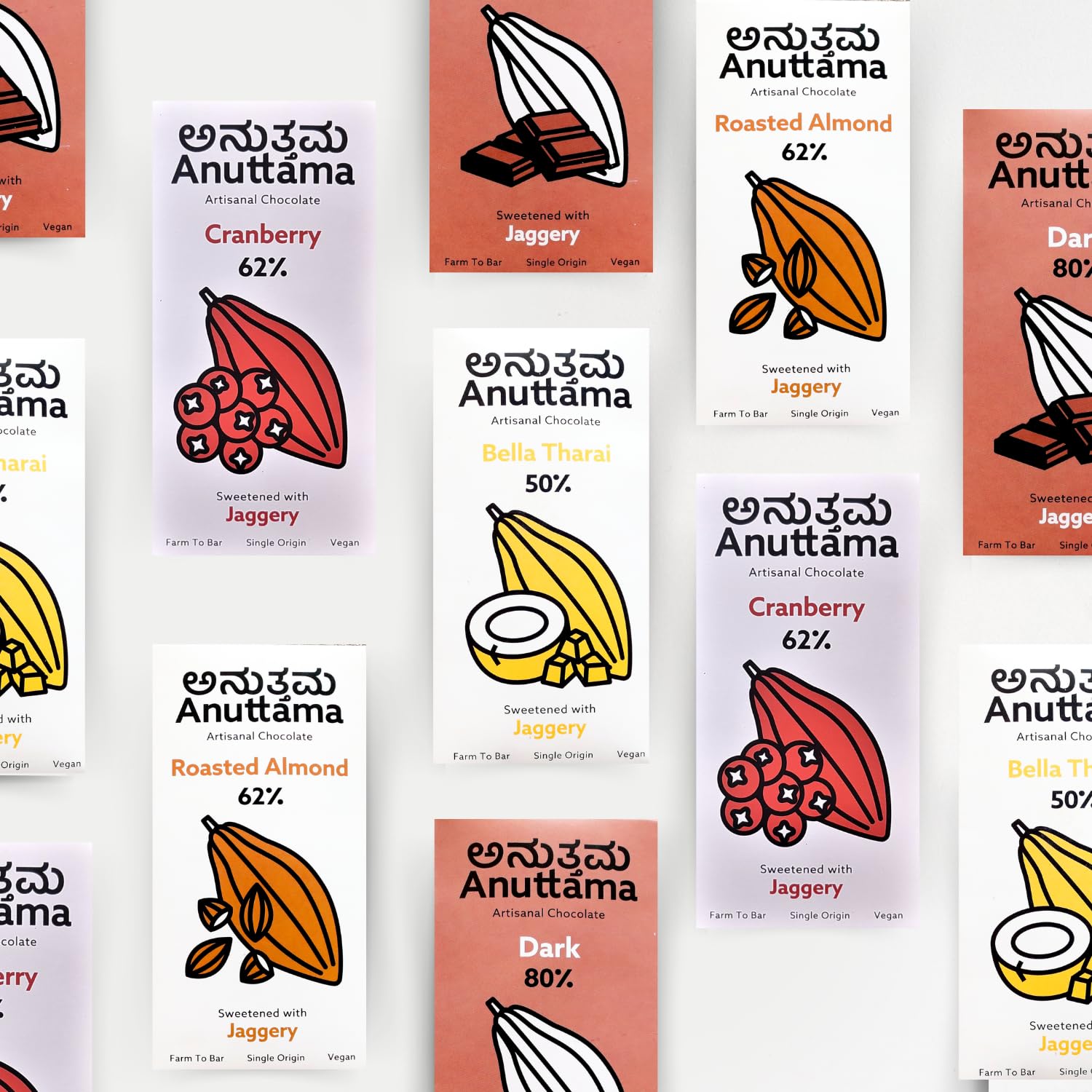 Bella Tharai Chocolate – Sweetened with Jaggery & Coconut – Chocolates on Brown Living™. SKU: 8931500257378. Img 5.