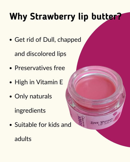 Berry Bliss - Strawberry Lip Balm Butter 15 G | Verified Sustainable by Brown Living™