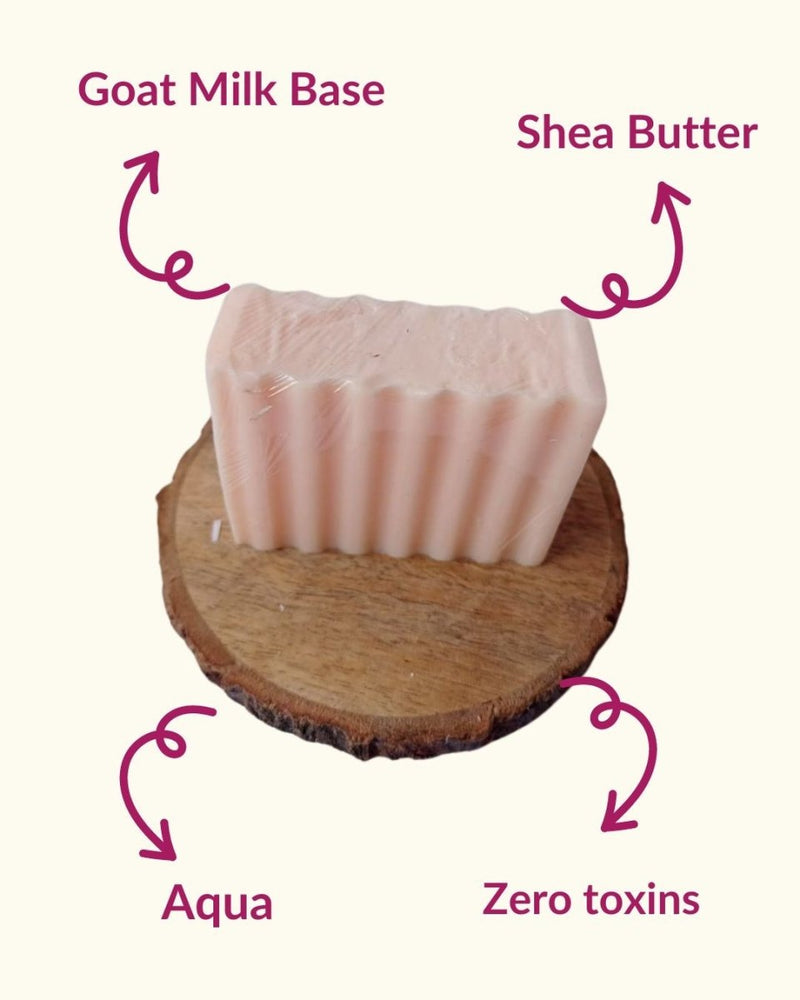 Berry Blush Shea Butter & Goat Milk Soap 100 g | Verified Sustainable Body Soap on Brown Living™