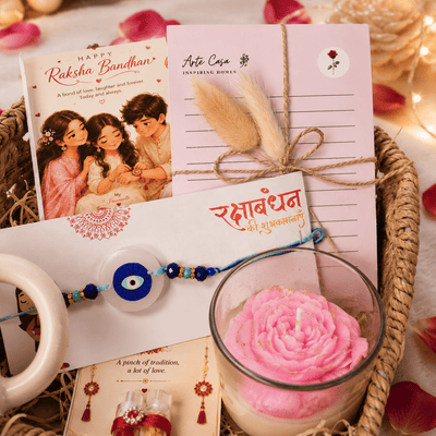 Bhai Divine Bond Rakhi Hamper | Handcrafted Raksha Bandhan Gift Hamper – Gift Hampers on Brown Living™. SKU: Rkh-22. Img 7.