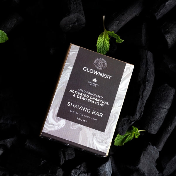 Bio Enzyme Based Cold Pressed Activated Charcoal & Dead Sea Clay Shaving Bar | Verified Sustainable by Brown Living™