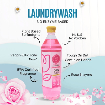 Bio Enzyme Based Laundry Wash | Natural & Eco Friendly Cleaner – Cleaning Products on Brown Living™. SKU: MELW1. Img 2.