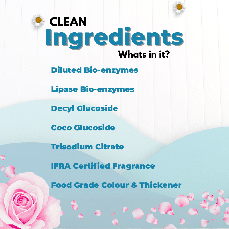 Bio Enzyme Based Laundry Wash | Natural & Eco Friendly Cleaner – Cleaning Products on Brown Living™. SKU: MELW1. Img 3.