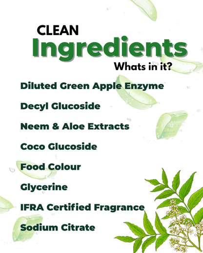 Bio enzyme Based Neem and Aloe Handwash 1 litre – Hand Wash by Miracle Enzyme available on Brown Living™. 1 Litre . SKU: MEHW1. Img 4.