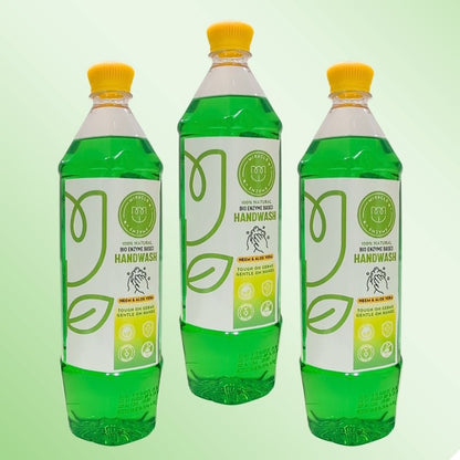 Bio enzyme Based Neem and Aloe Handwash 1 litre – Hand Wash by Miracle Enzyme available on Brown Living™. 1 Litre . SKU: MEHW1. Img 15.
