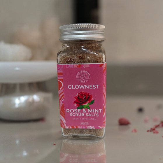 Bio Enzyme Based Rose & Mint Scrub Salt | Verified Sustainable Bath Salt on Brown Living™