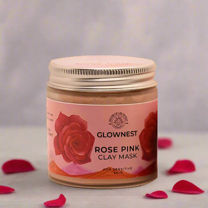 Bio Enzyme Based Rose Pink Clay Mask | For Sensitive Skin | Verified Sustainable by Brown Living™