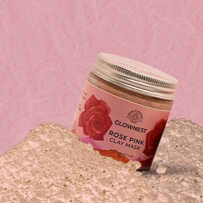 Bio Enzyme Based Rose Pink Clay Mask | For Sensitive Skin | Verified Sustainable Face Mask on Brown Living™