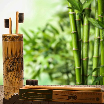 Biodegradable Bamboo Tooth Brush for Adults | Verified Sustainable by Brown Living™