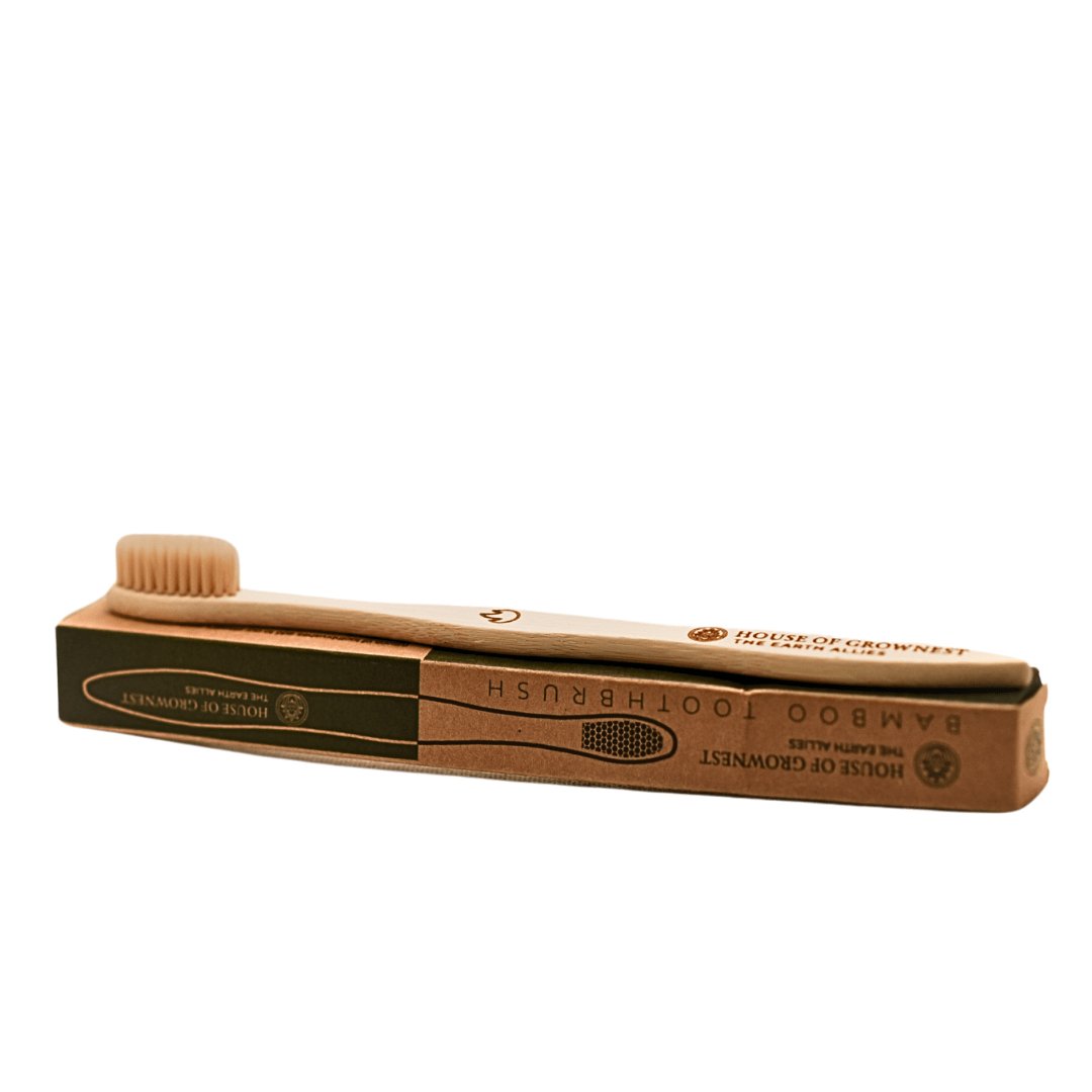 Biodegradable Bamboo Tooth Brush for Adults | Verified Sustainable by Brown Living™