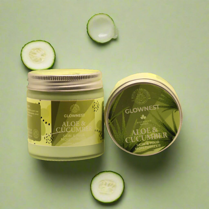 Bioenzyme Based Aloe & Cucumber Skin & Hair Moisturiser | Verified Sustainable Body Lotion on Brown Living™