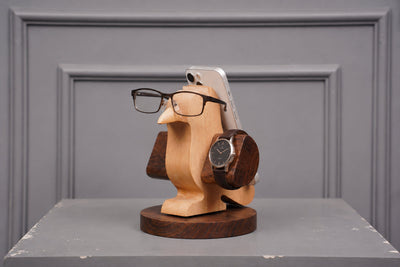 Bird Mobile Stand | Wooden Phone Holder | Eco - Friendly Desk Stand – Desk Organizers on Brown Living™. SKU: BMO. Img 1.