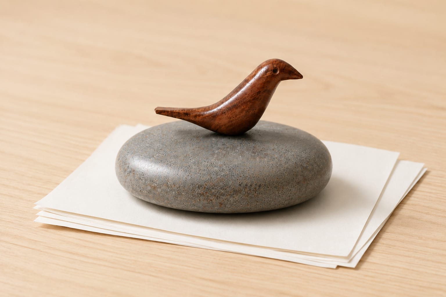 Bird Paper Weight | Handmade Decorative Desk Paperweight – Stationary on Brown Living™. SKU: BPW. Img 4.