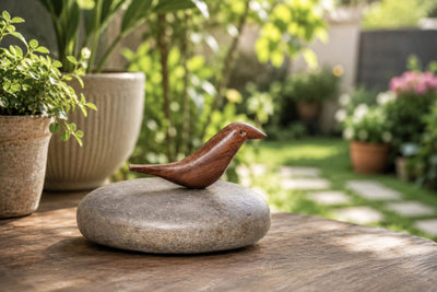 Bird Paper Weight | Handmade Decorative Desk Paperweight – Stationary on Brown Living™. SKU: BPW. Img 2.