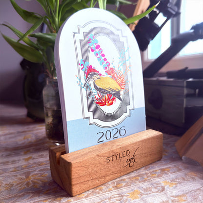 Birds of India Calendar 2026 | Vertical Format | Eco - Friendly Art – Calendars on Brown Living™. SKU: 01-CA01-BIRDS-V. Img 5.