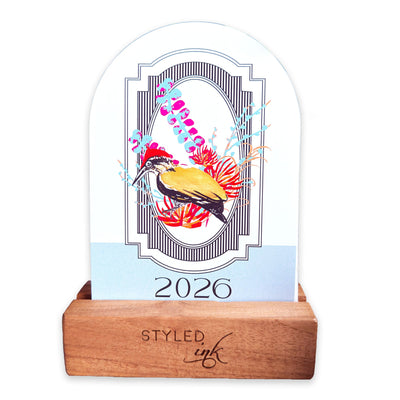 Birds of India Calendar 2026 | Vertical Format | Eco - Friendly Art – Calendars on Brown Living™. SKU: 01-CA01-BIRDS-V. Img 1.