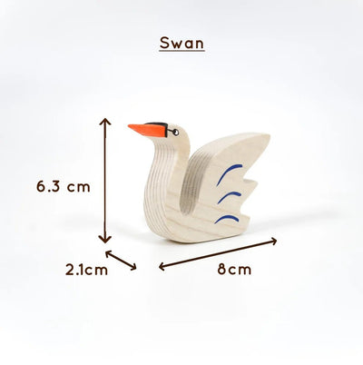 Birds Wooden Figurine Set – Neem Wood Montessori Toys – Wooden Toys on Brown Living™. SKU: allbird. Img 9.