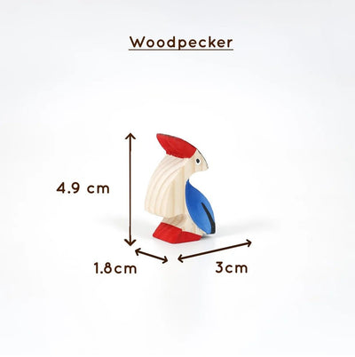Birds Wooden Figurine Set – Neem Wood Montessori Toys – Wooden Toys on Brown Living™. SKU: allbird. Img 7.